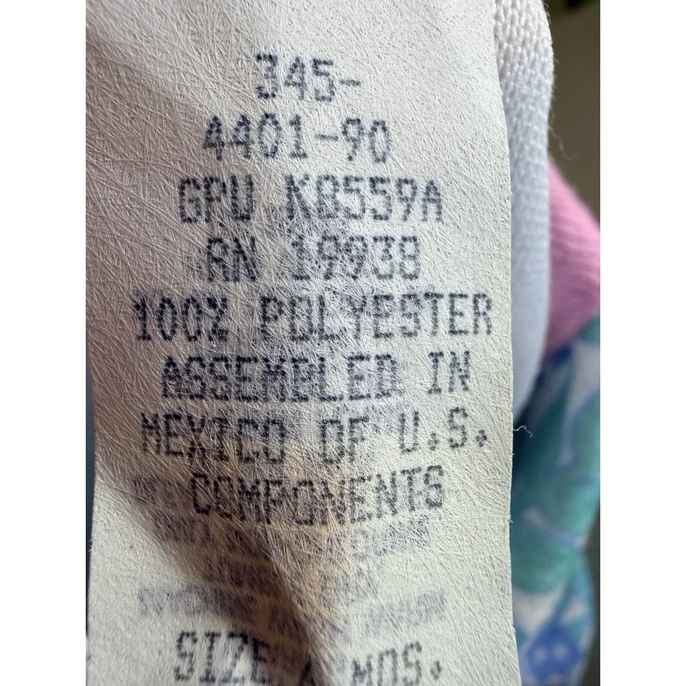 VTG Dr. Denton's Deadstock Baby blanket sleeper Zoo Word Wildlife Fdn 6M Fleece
